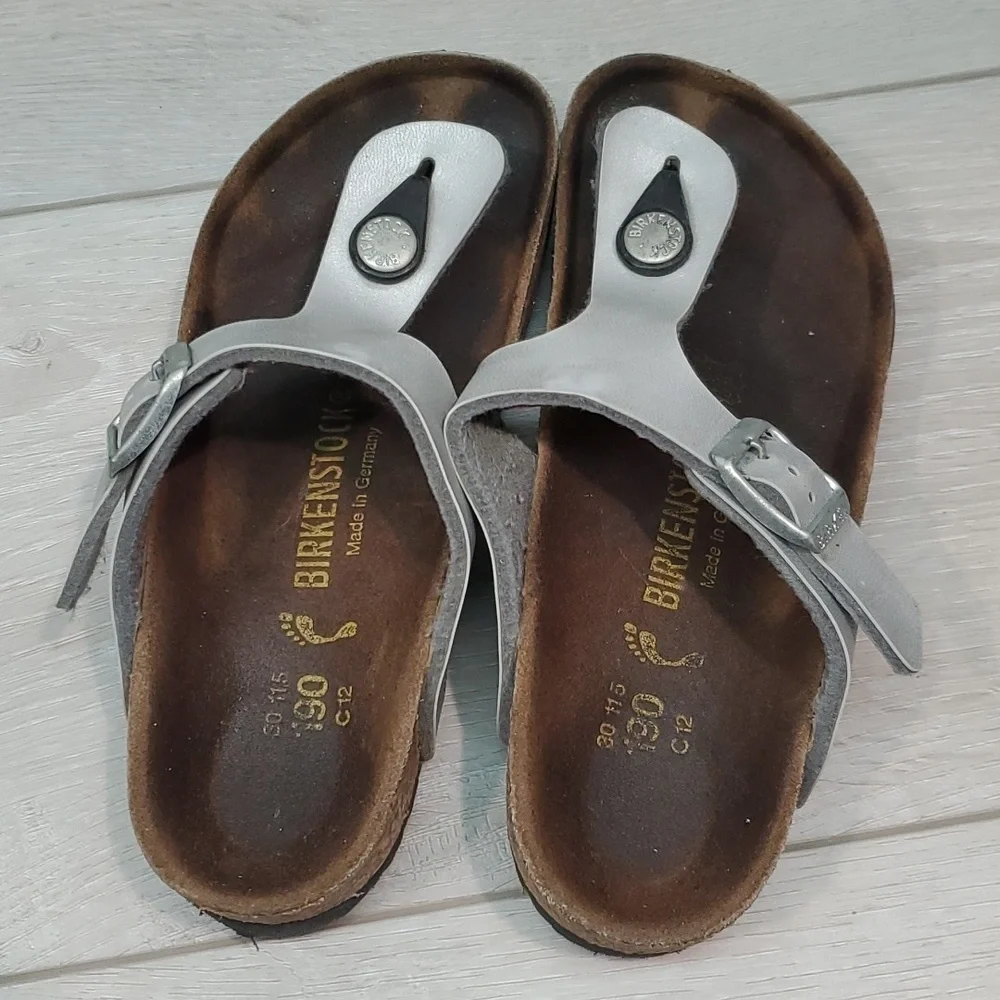 Birkenstock Kids Girls Thong Sandals Slide Flats shoes sz 30/C12
